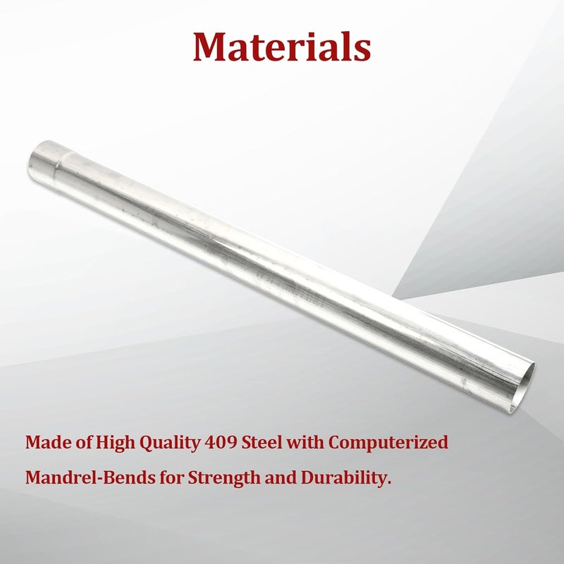 BIGREAT 409 Steel 4'' Inch OD Straight Exhaust Pipe Mandrel Tubing Pipe 48" / 4 Ft Long Custom Fitment For Exhaust System - Image 5